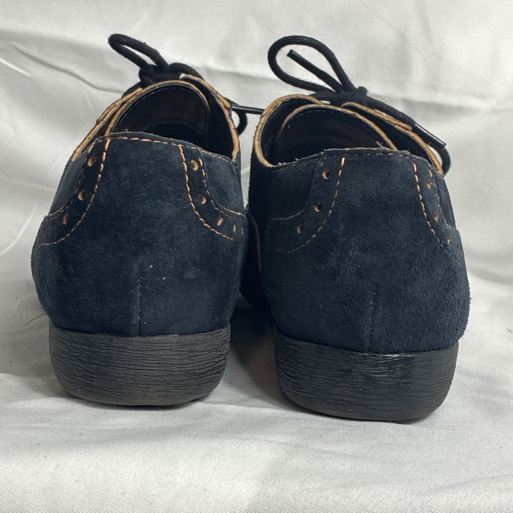 b.o.c. Born Concept Navy Blue Suede Wingtip Oxfords Lace Up Shoes C39034 SZ 7.5 - Picture 3 of 8